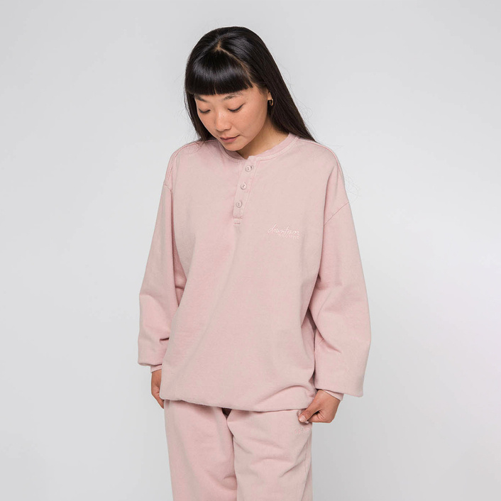 Kaotiko Palid Pink Helmer Washed Sweatshirt