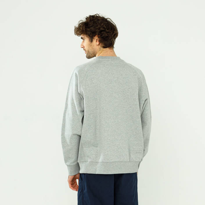 Lacoste LIVE Loose Cotton Fleece Sweatshirt Grey