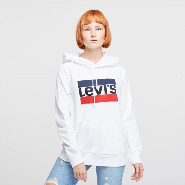 Levi's WMNS Graphic SPORT HOODIE Marshmallow