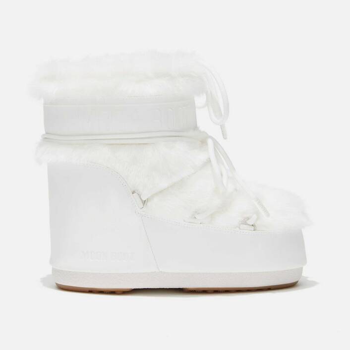 MOON BOOT CLASSIC LOW FAUX FUR WHITE 14093900 002