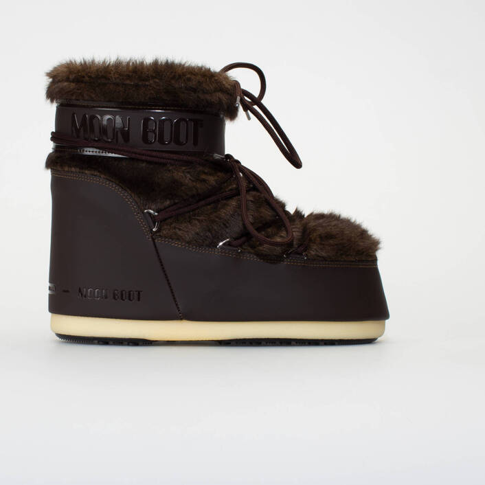 MOON BOOT ICON LOW FAUX FUR BROWN 14093900003