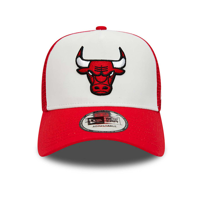 New Era Chicago Bulls Team Colour Red A-Frame Trucker Cap
