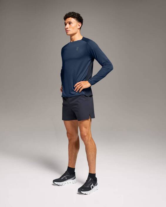 On Running PERFORMANCE LONG-T Denim-navy 1ME10240133