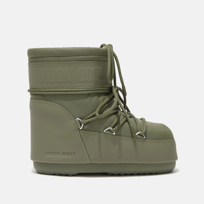 ŚNIEGOWCE MOON BOOT ICON LOW KHAKI RUBBER