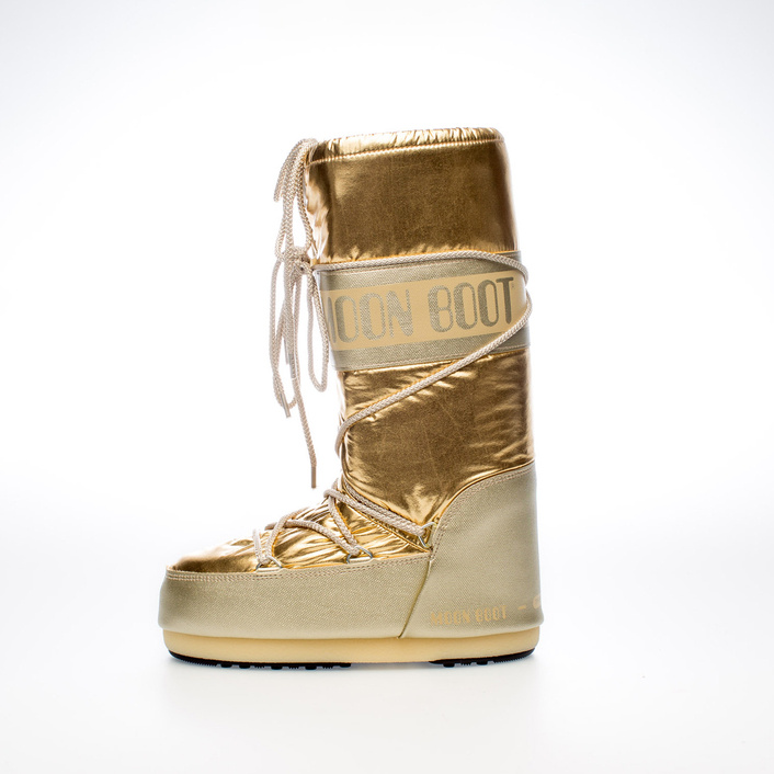 ŚNIEGOWCE MOON BOOT ICON METALLIC - GOLD BOOTS 14027500 002