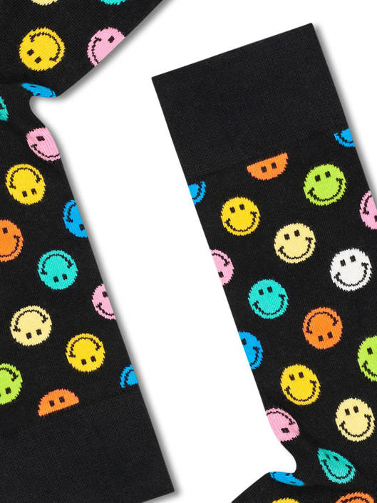 Skarpetki Happy Socks Big Smiley Dot na Czarnym
