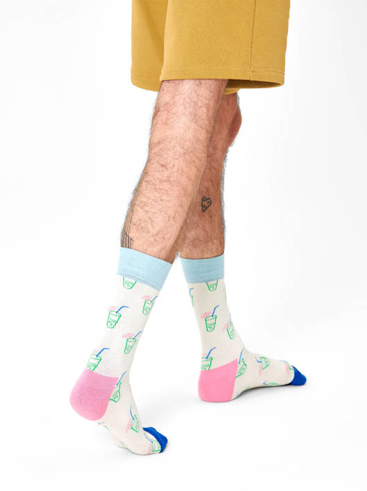 Skarpetki Happy Socks Lemoniada na Białym