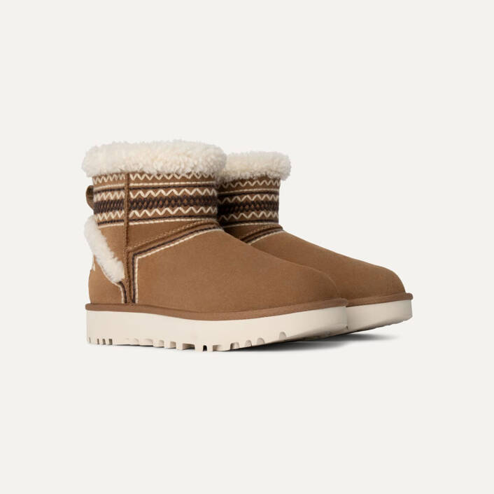 UGG W CLASSIC MINI ATHERSON BOOT CHESTNUT