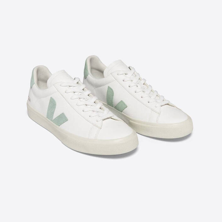 Veja CAMPO CHROMEFREE LEATHER WHITE MATCHA