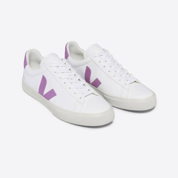 Veja CAMPO CHROMEFREE LEATHER WHITE MULBERRY