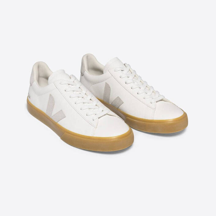 Veja CAMPO CHROMEFREE LEATHER WHITE NATURAL NATURAL