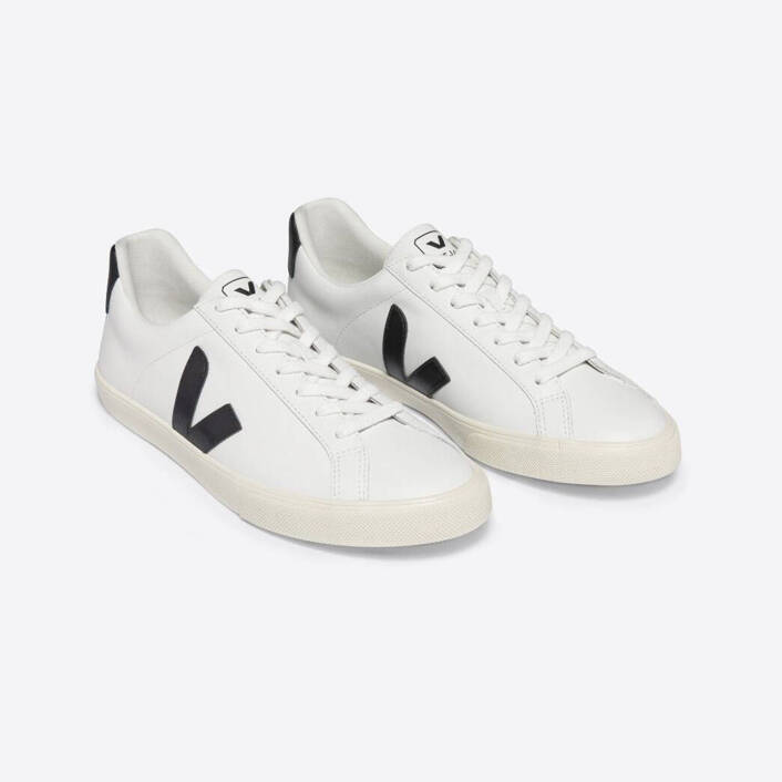 Veja ESPLAR LEATHER WHITE BLACK