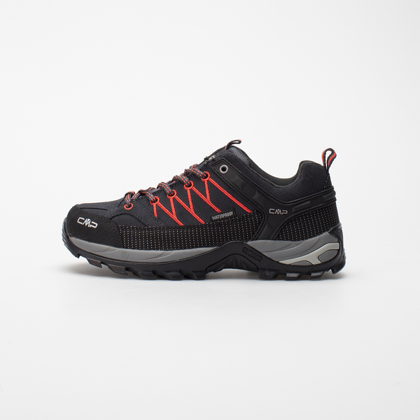 CMP RIGEL LOW WMN TREKKING SHOES WP ANTHRACITE/RED FLUO