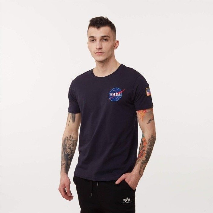 Alpha Industries Space Shuttle T-Shirt REP BLUE