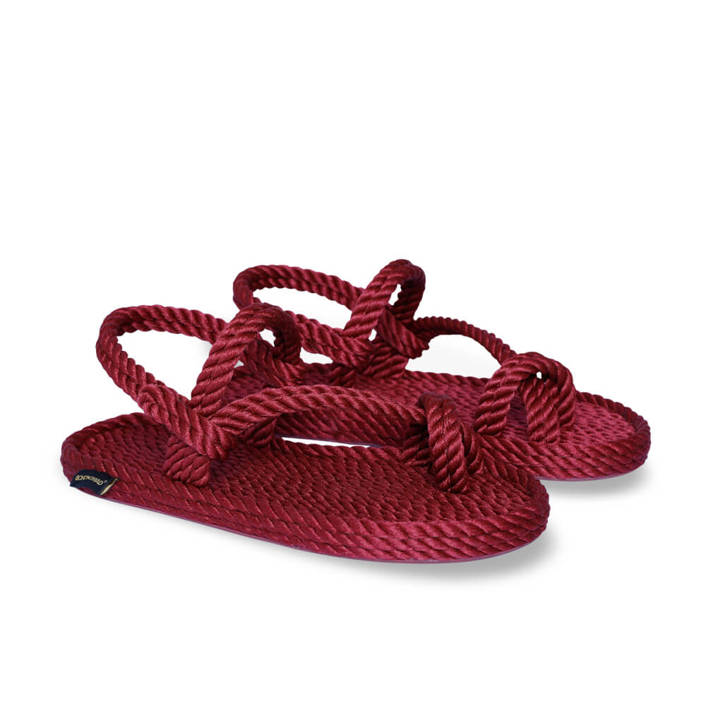 Bohonamd Hawaii Women Rope Sandal – Claret Red