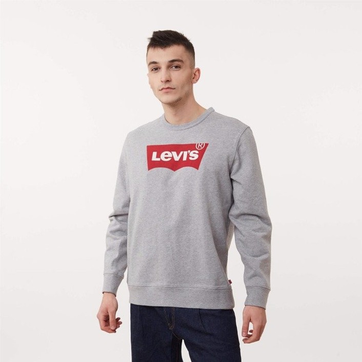 Levi's Graphic Crew Sweatshirt Heather Grey