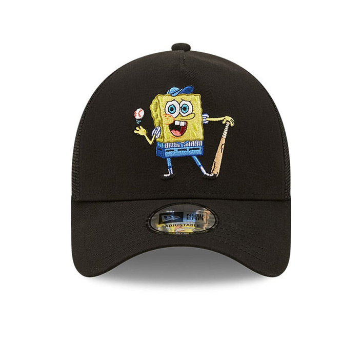 New Era Spongebob Nickelodeon Black A-Frame Trucker Cap