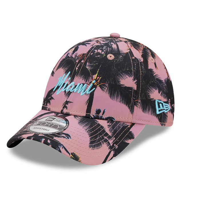 New Era Tropical Print Pink 9FORTY Cap