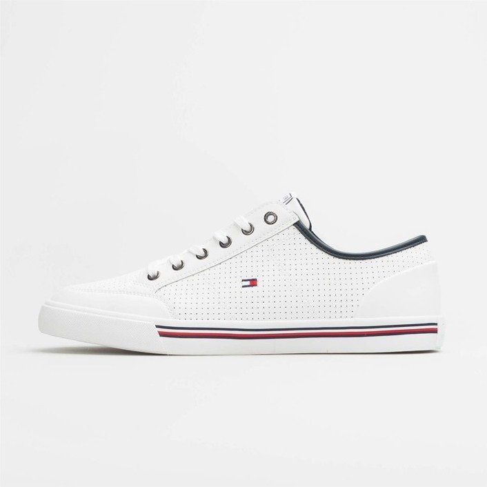 Tommy Hilfiger Core Corporate Leather Sneaker White